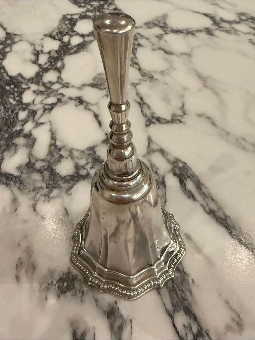 Vintage Avon Hudson Manor Collection Silver-Plated Hostess Dinner Bell 5.5” tall